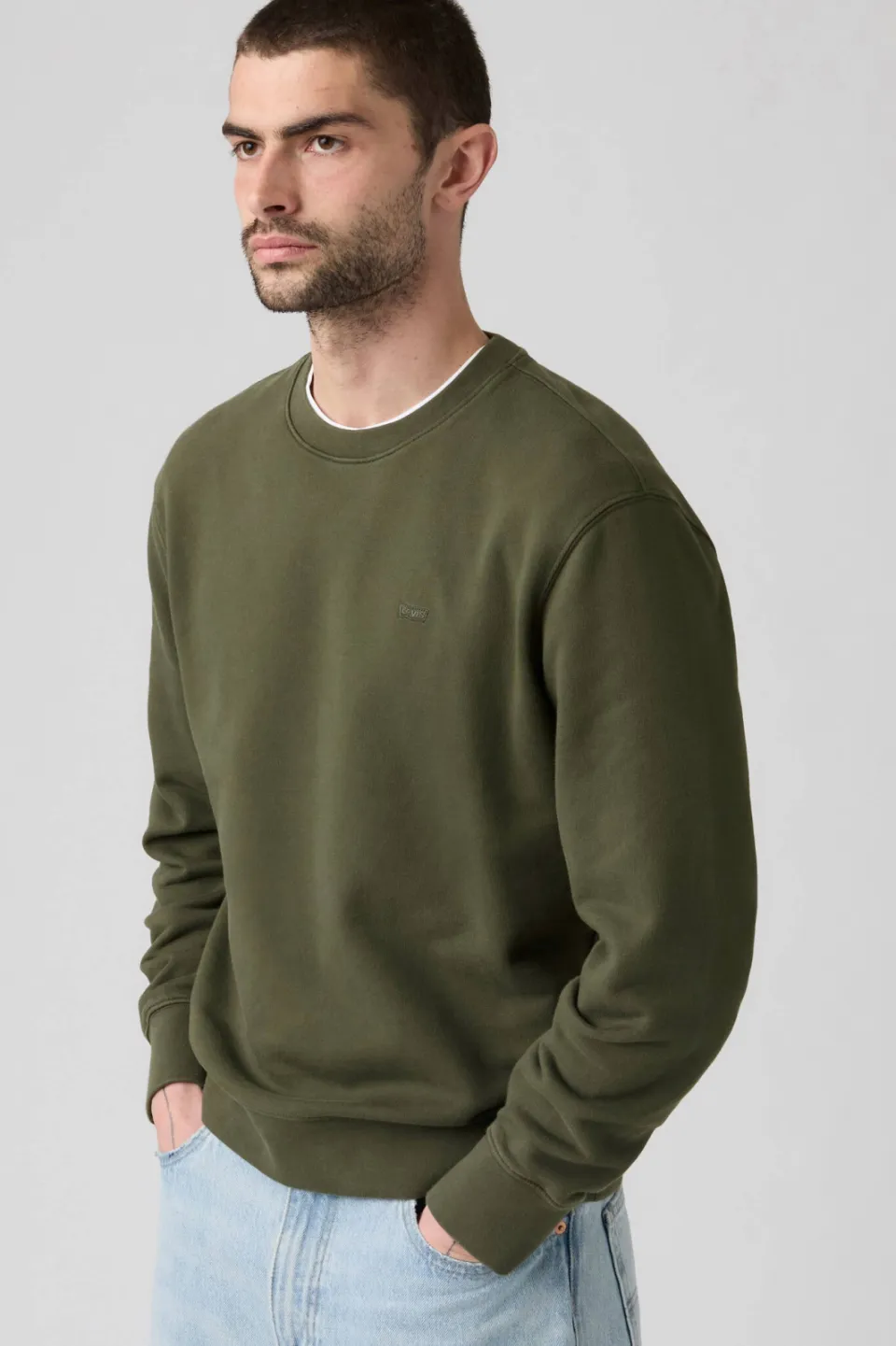 Levi's katoenen regular fit trui - deep depths, foto 3