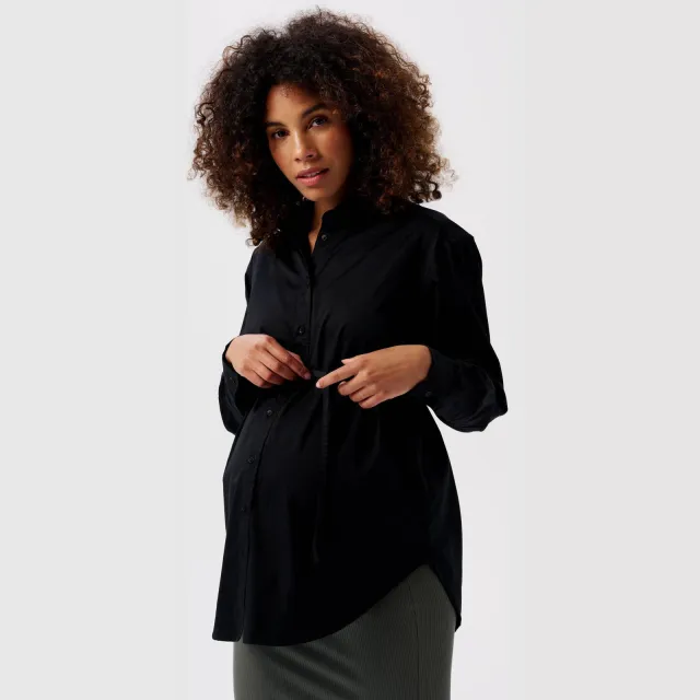 Noppies Arles zwangerschaps- en voedingsblouse zwart, foto 6