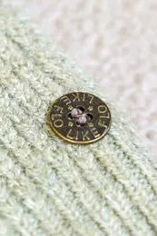 Like Flo Young trui groen grof gebreid Meisjes Polyester Col Effen, foto 3