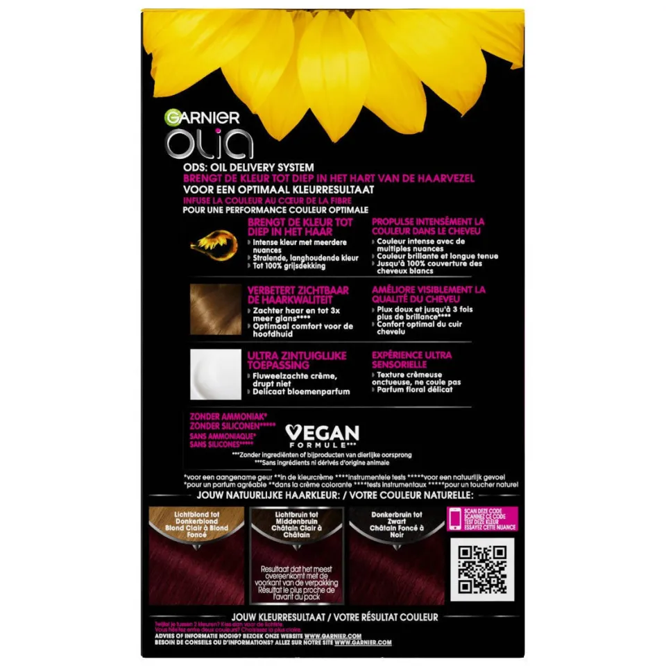 Garnier Olia 4.62 donker granaat rood haarkleuring, foto 2