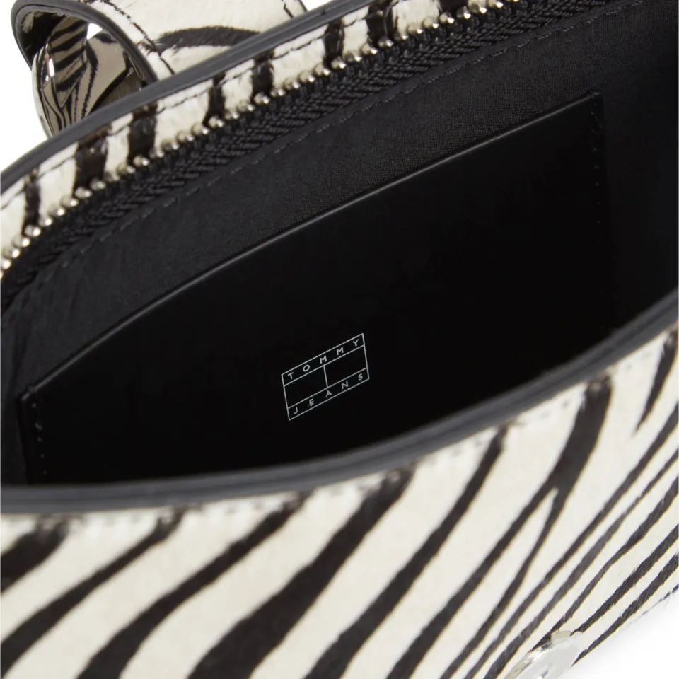 Tommy Jeans TJW Cool schoudertas zebraprint wit, foto 5