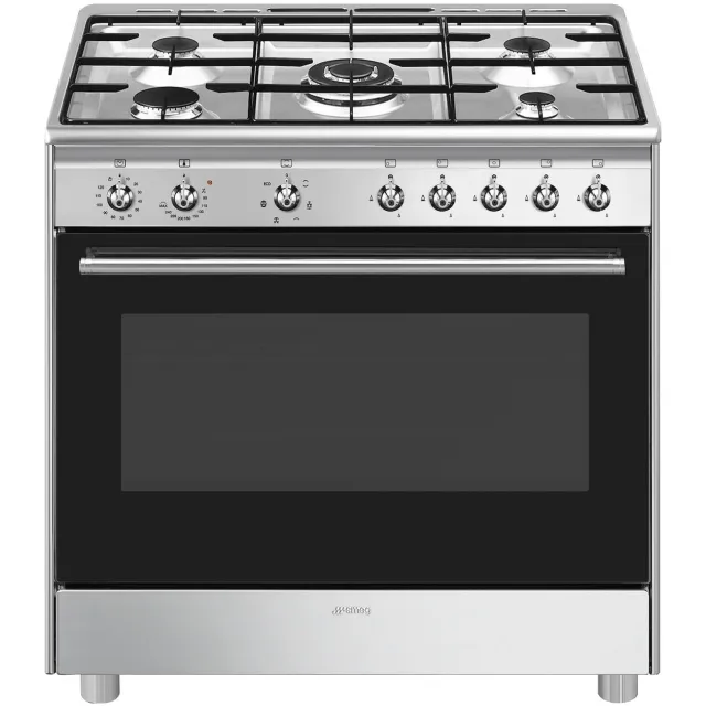 Smeg CX91GMXNLK gasfornuis RVS
