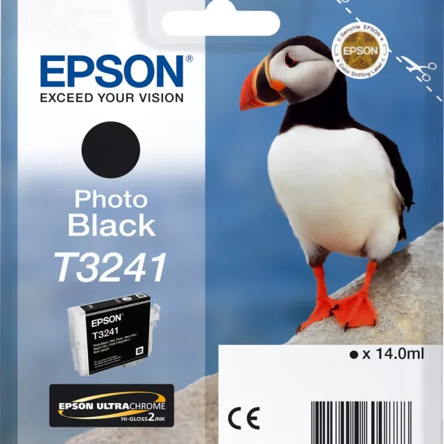 Epson T3241 Foto Zwart (Papegaaiduiker)