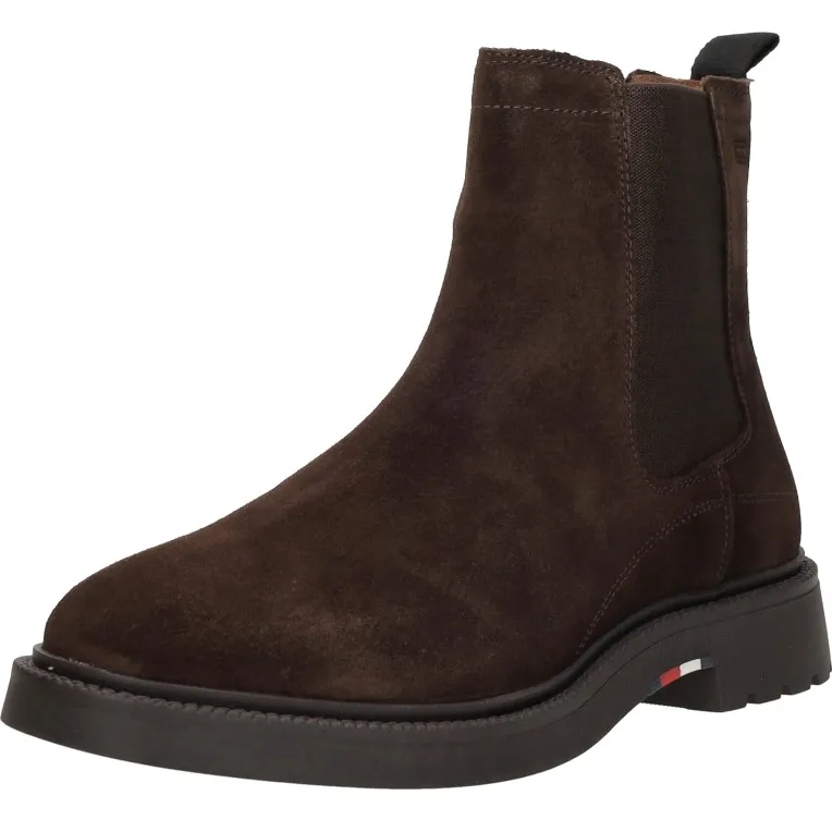 Tommy Hilfiger Corporate Casual Suede Chelsea chelseaboots bruin, foto 5