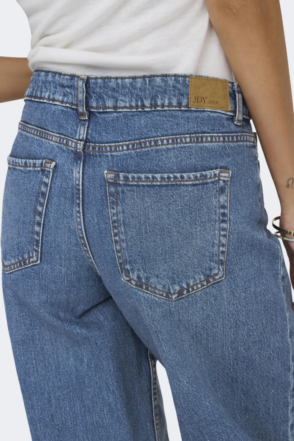 JDY wide leg jeans medium blue denim, foto 7