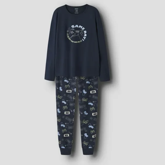 NAME IT Gamer pyjama donkerblauw, foto 4