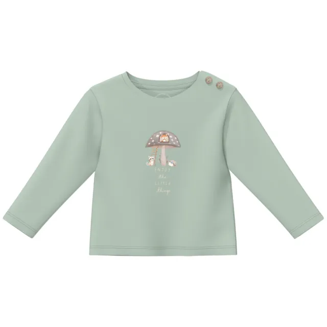 s.Oliver longsleeve met print lichtgroen