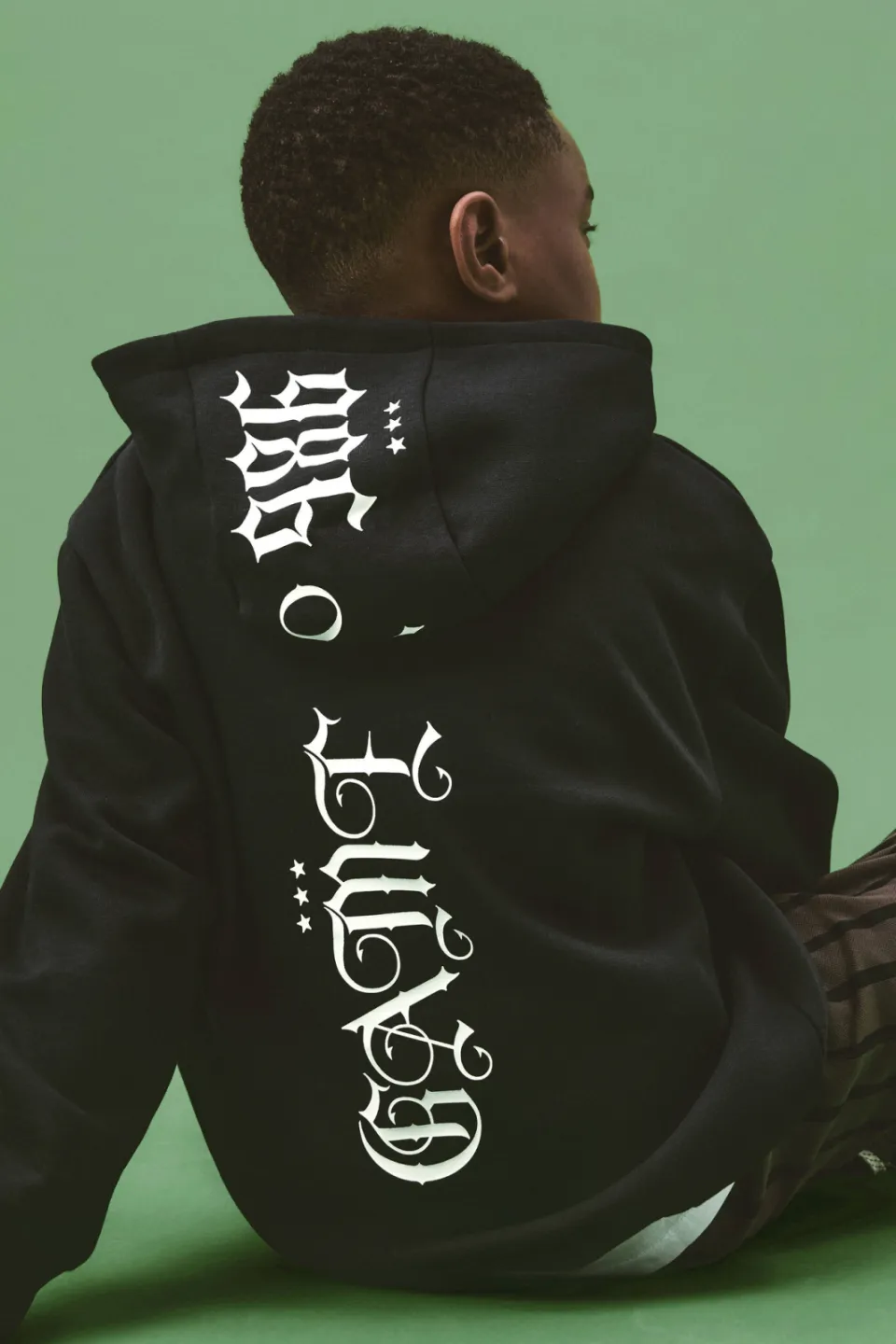 NAME IT KIDS hoodie met backprint - zwart, foto 6
