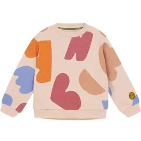 Noppies kids sweater roze All over print Roze/bruin/blauw
