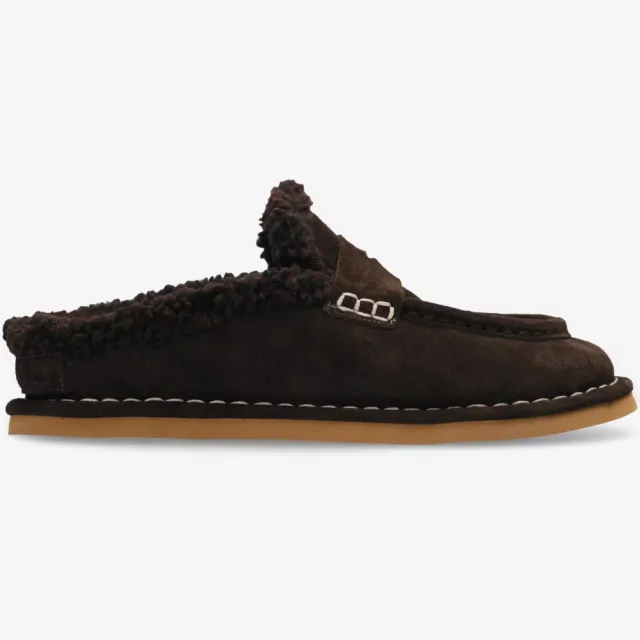 Shabbies Amsterdam Wilja Penny slipper bruin