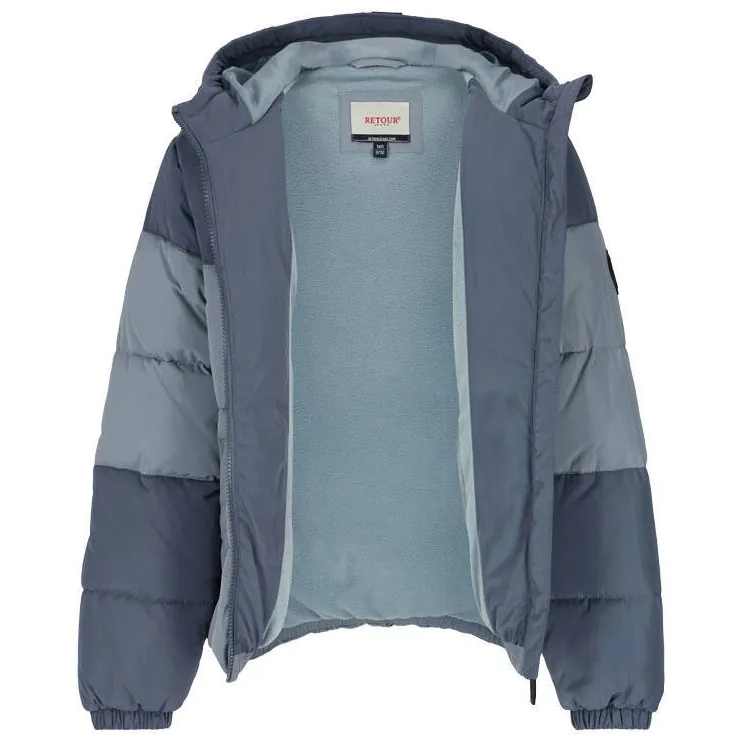 Retour Jeans Bridget gewatteerde winterjas lichtblauw lichtblauw/blauw, foto 5