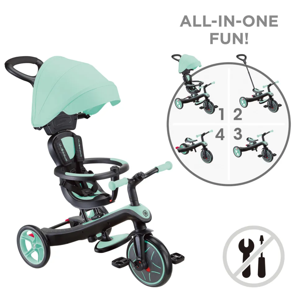 Globber New Trike Explorer driewieler 4 in 1 mint, foto 4