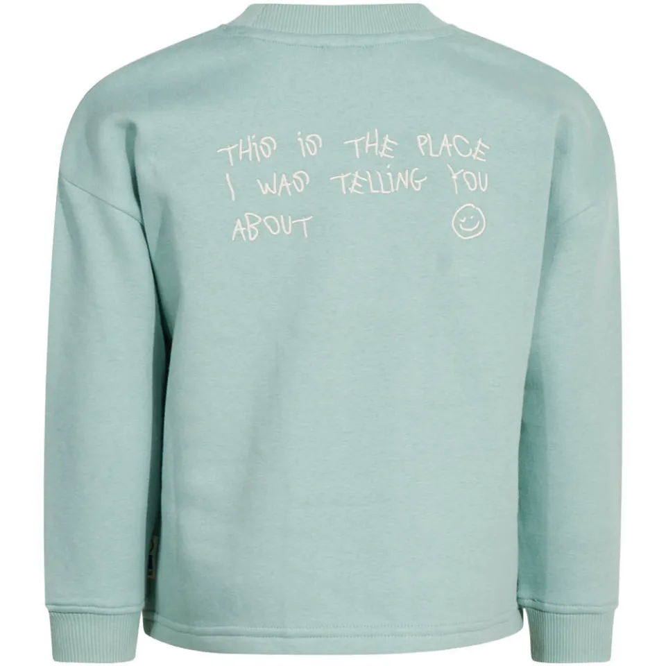 Shoeby sweater met backprint - mintgroen, foto 3
