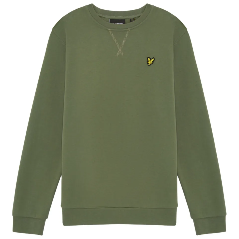 Lyle & Scott Jongens Truien & Vesten Brush Back Crew Neck Sweatshirt - Khaki, foto 2