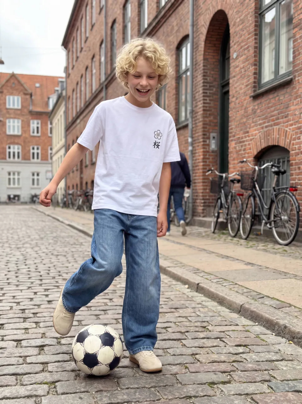 Jack & Jones rechtvallend t-shirt met backprint wit, foto 6