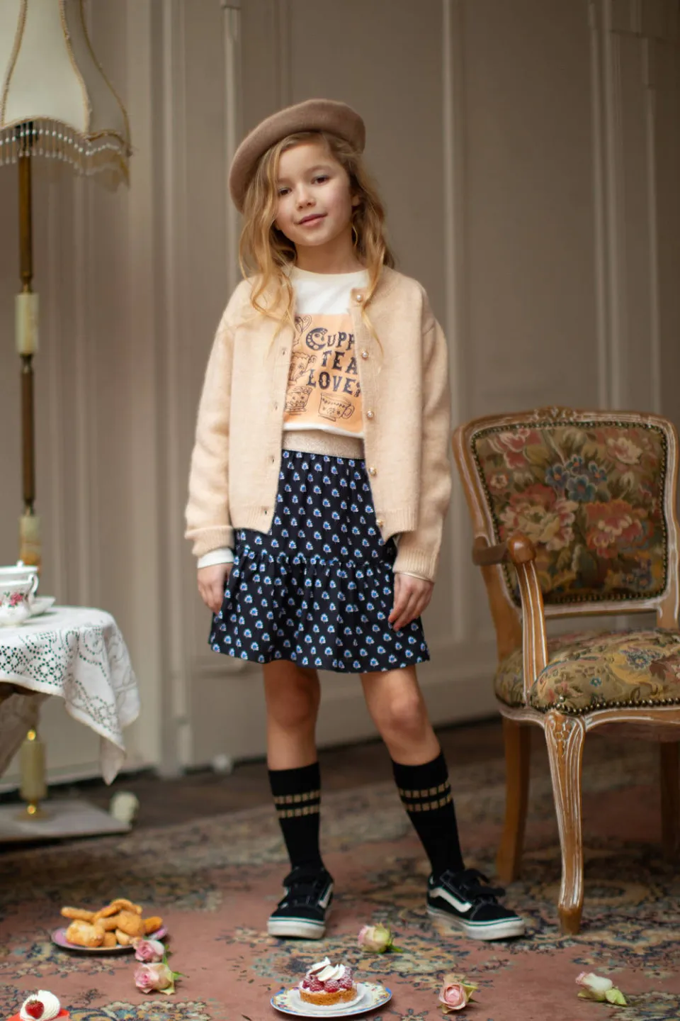 Moodstreet rok donkerblauw zwart/blauw/wit, foto 4