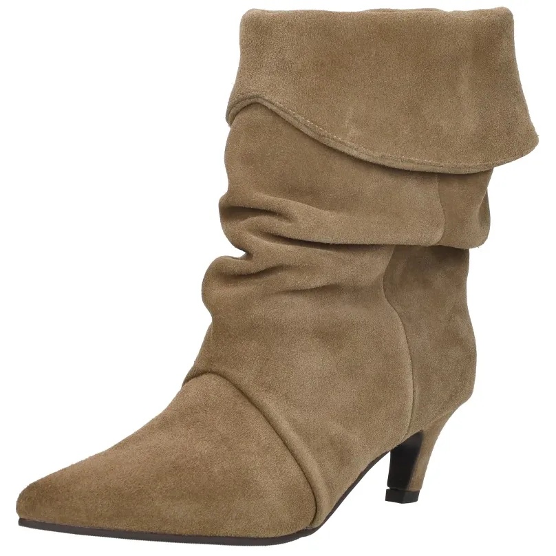 Shoecolate enkellaarsjes taupe, foto 3