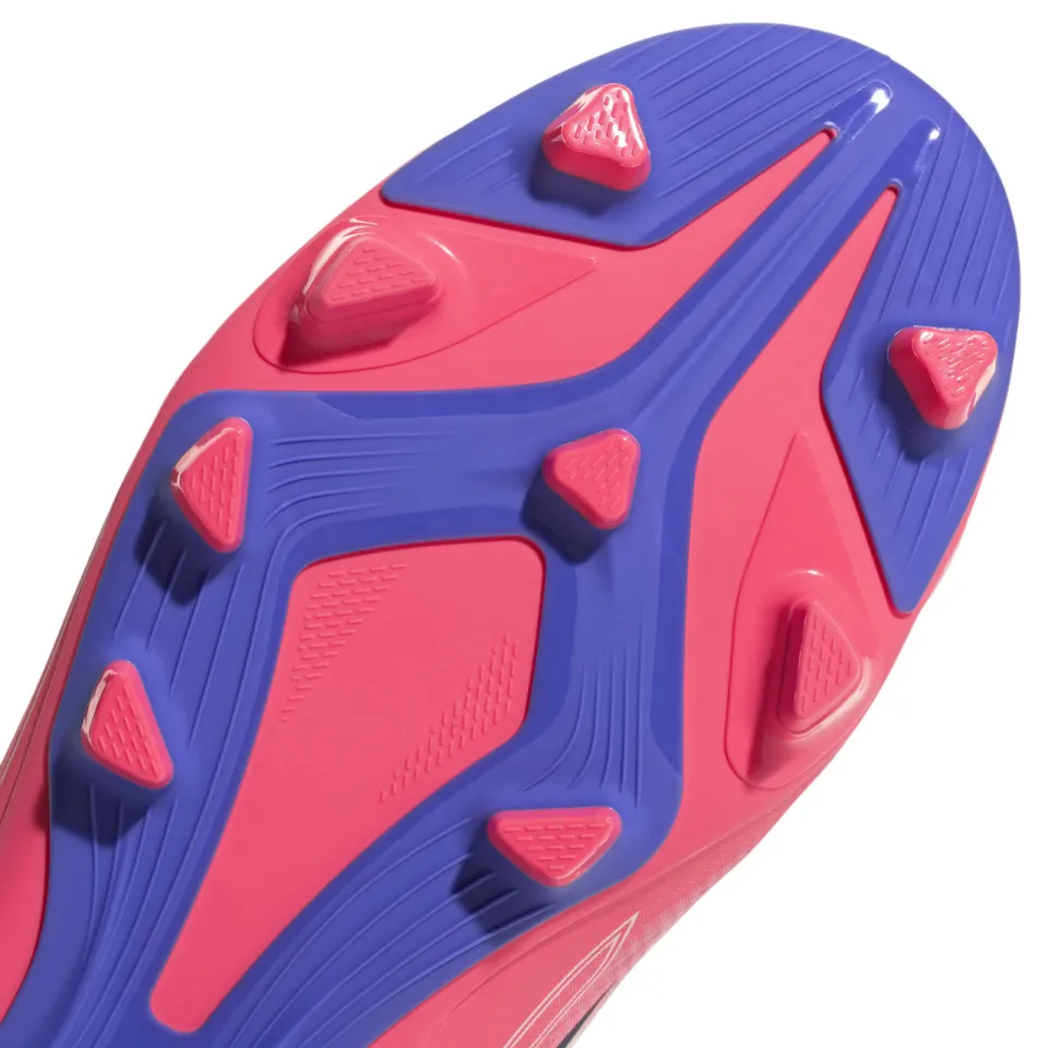Adidas Performance F50 Hyperfast Club junior imitatieleren voetbalschoenen - roze/paars, foto 7