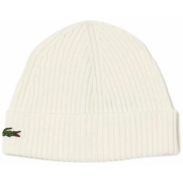 Lacoste Muts Lacoste Rb0001 Knitted Cap Wit