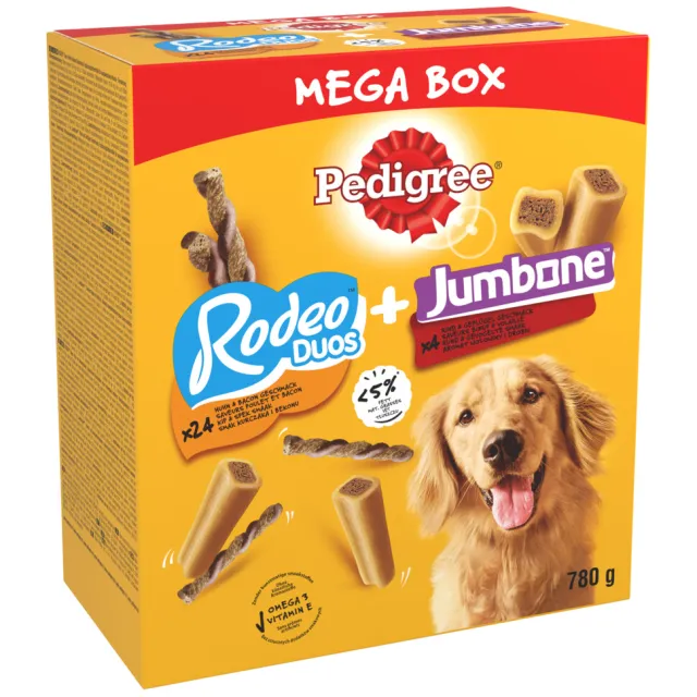 Pedigree Megabox Rodeo Duos en Jumbone hondensnacks 780 g