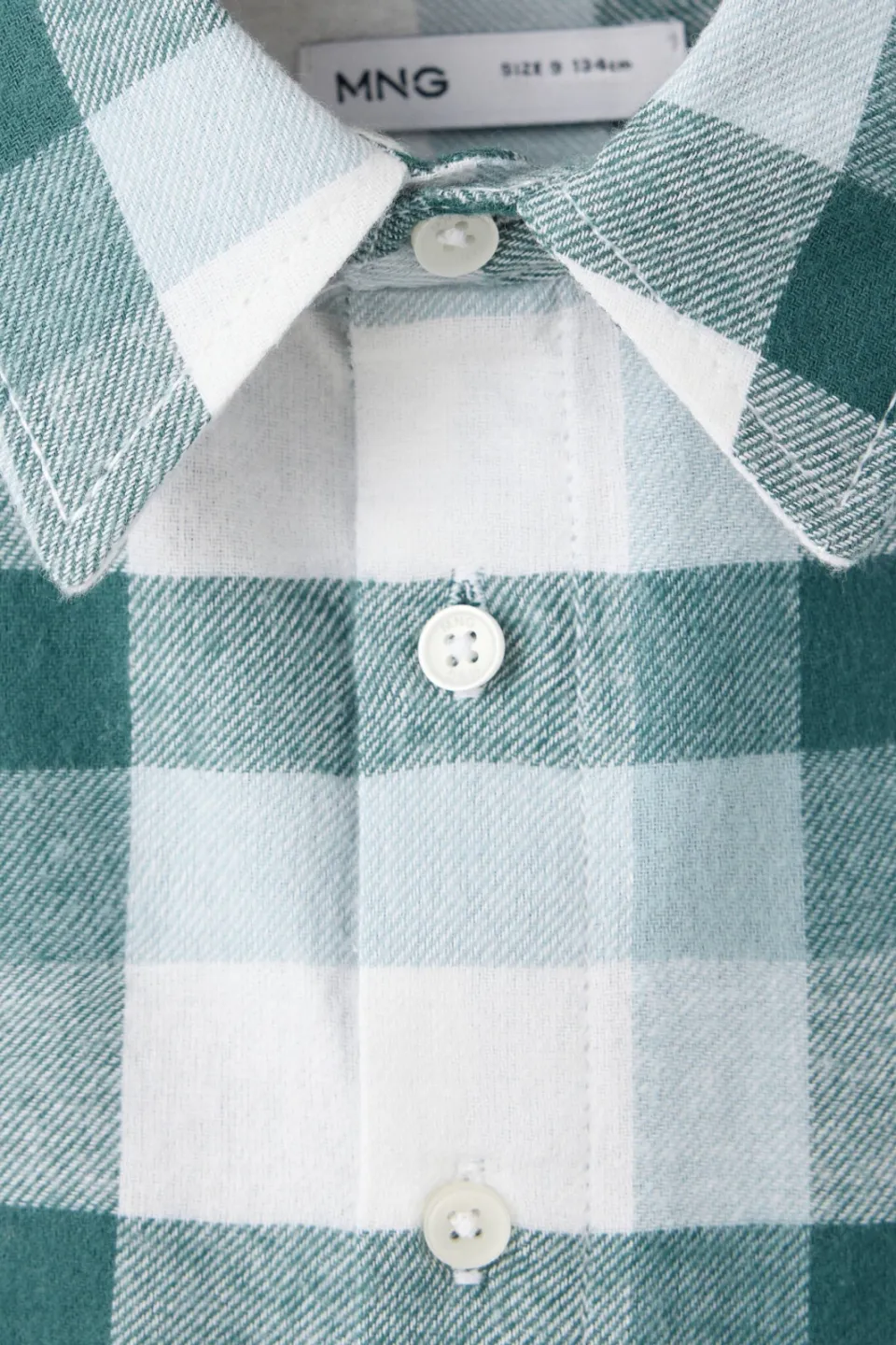 Mango Kids geruit overhemd - blauw/wit, foto 6