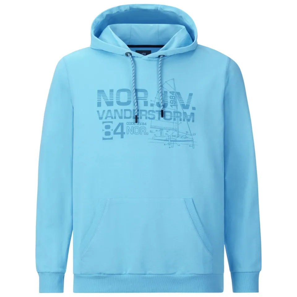 Jan Vanderstorm +FIT Collectie hoodie JEPPE Plus blauw, foto 2