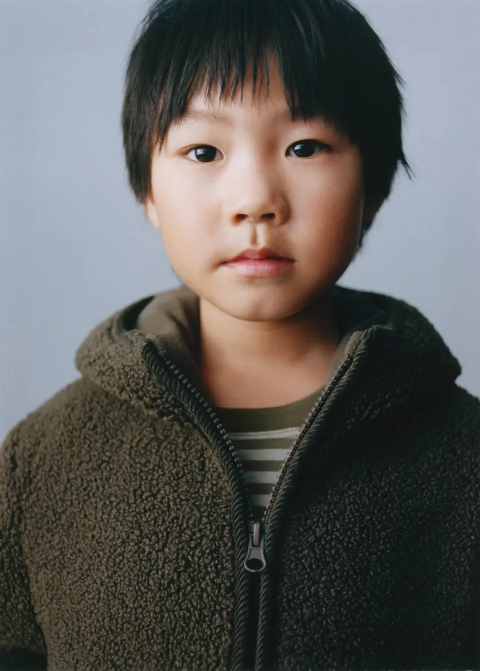 Mango Kids jas met teddy details groen, foto 4