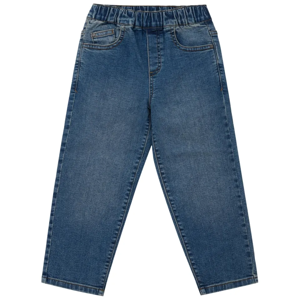 s.Oliver tapered jeans - mediumblauw, foto 2