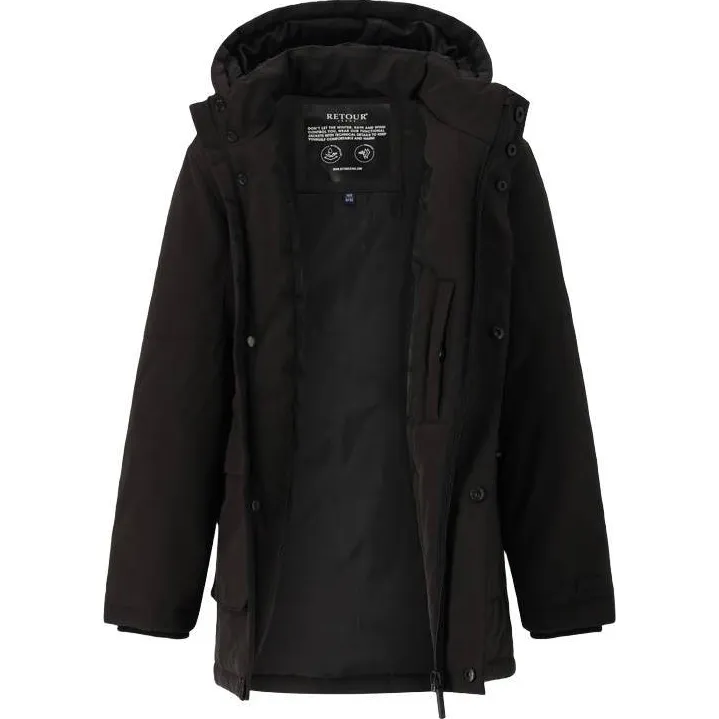 Retour Jeans Isak winterjas zwart, foto 3