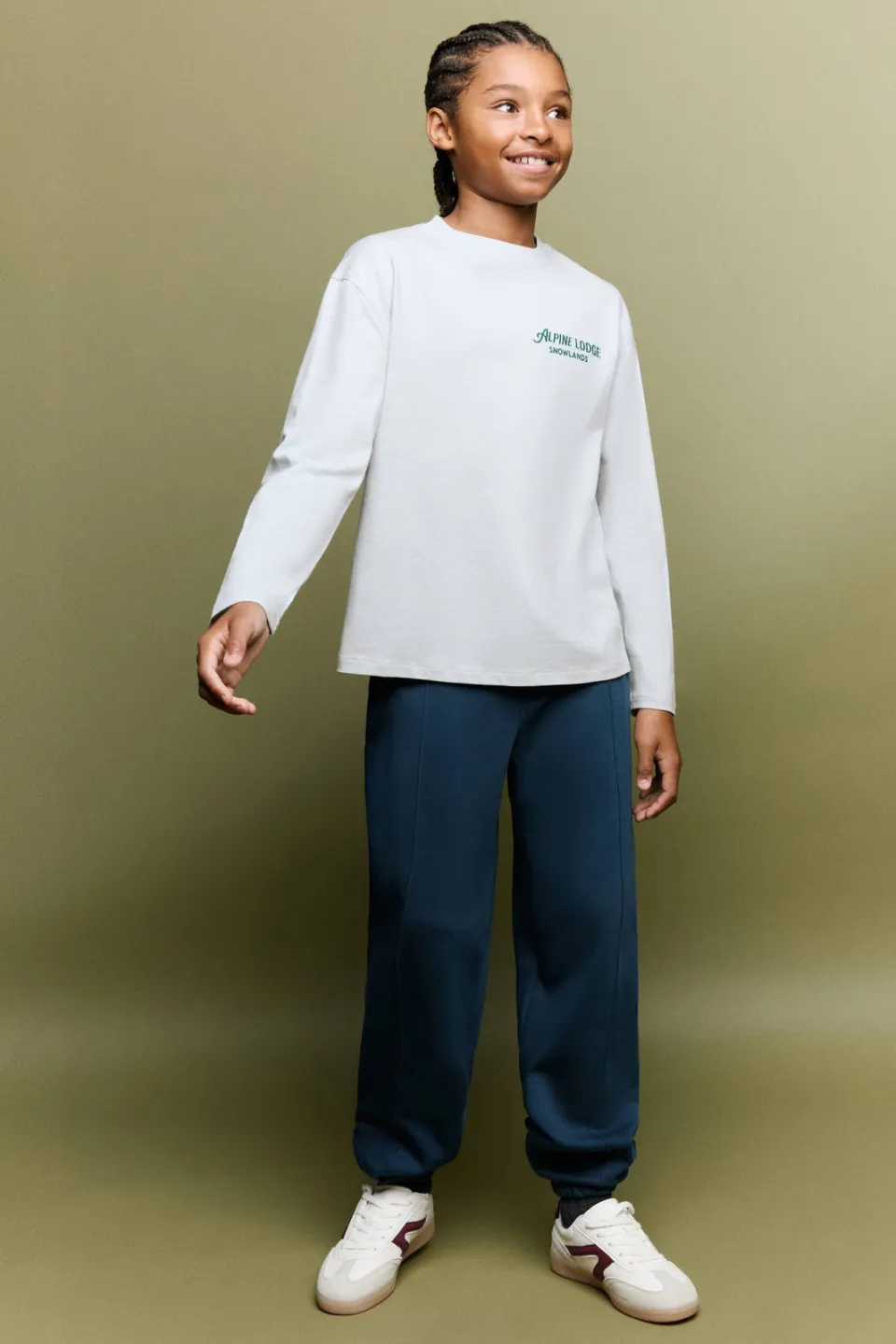 Mango Kids joggingbroek marine
