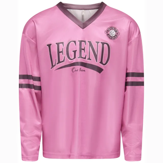 Only longsleeve met print roze