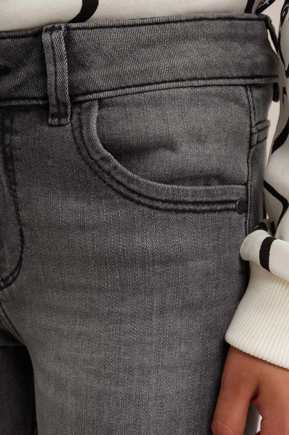 WE Fashion Blue Ridge flared jeans dark grey, foto 5
