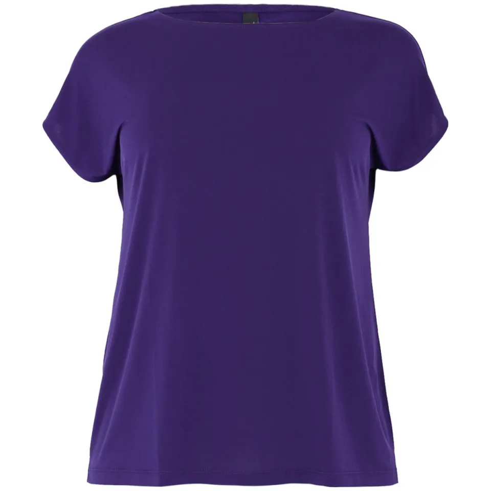 Yoek T-shirt kapmouwen paars, foto 3