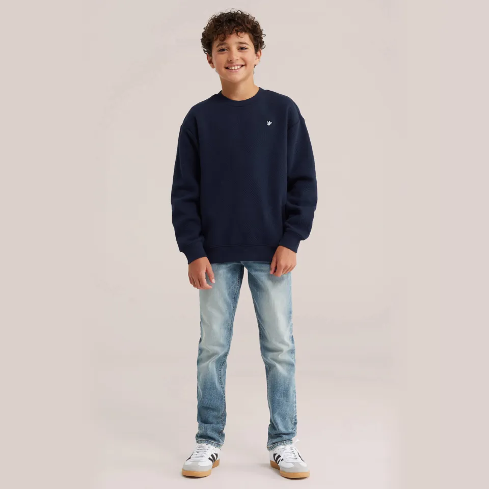 WE Fashion Blue Ridge slim fit jeans - mediumblauw