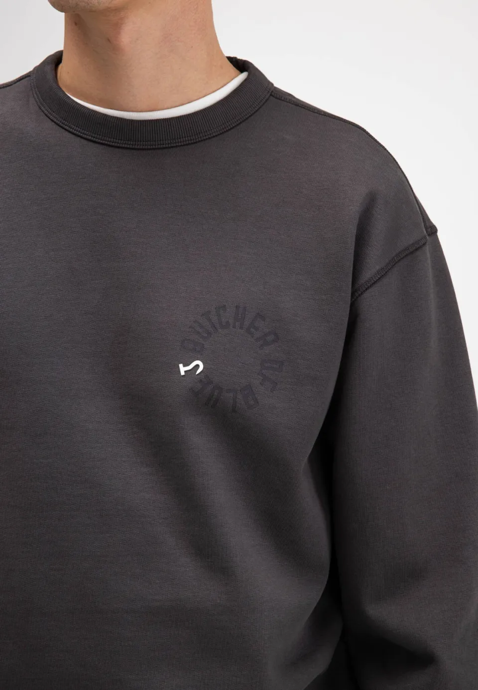 Butcher of Blue relaxed fit sweater met backprint - grijs, foto 6