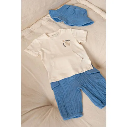 Feetje baby cargobroek Sssiesta blauw, foto 2