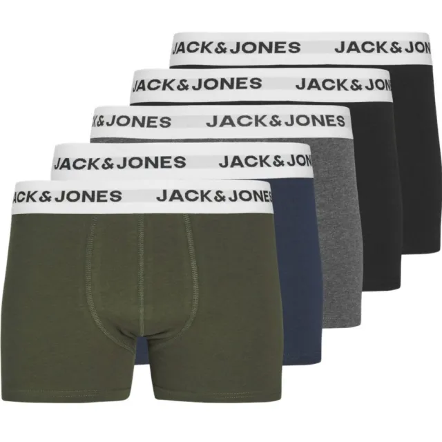 Jack & Jones JACBASIC boxershorts set van 5 Zwart/multicolor