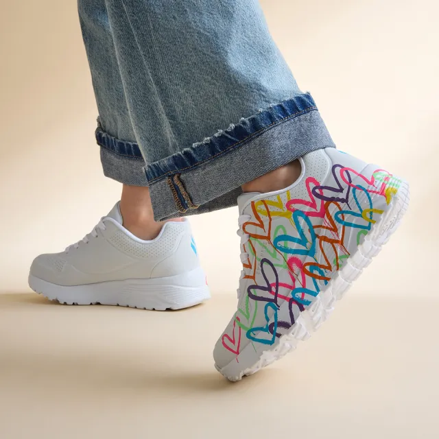 Skechers Uno Lite sneaker wit