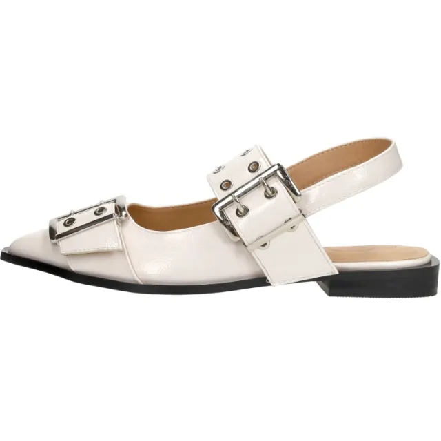 Shoecolate slingbacks gebroken wit, foto 2