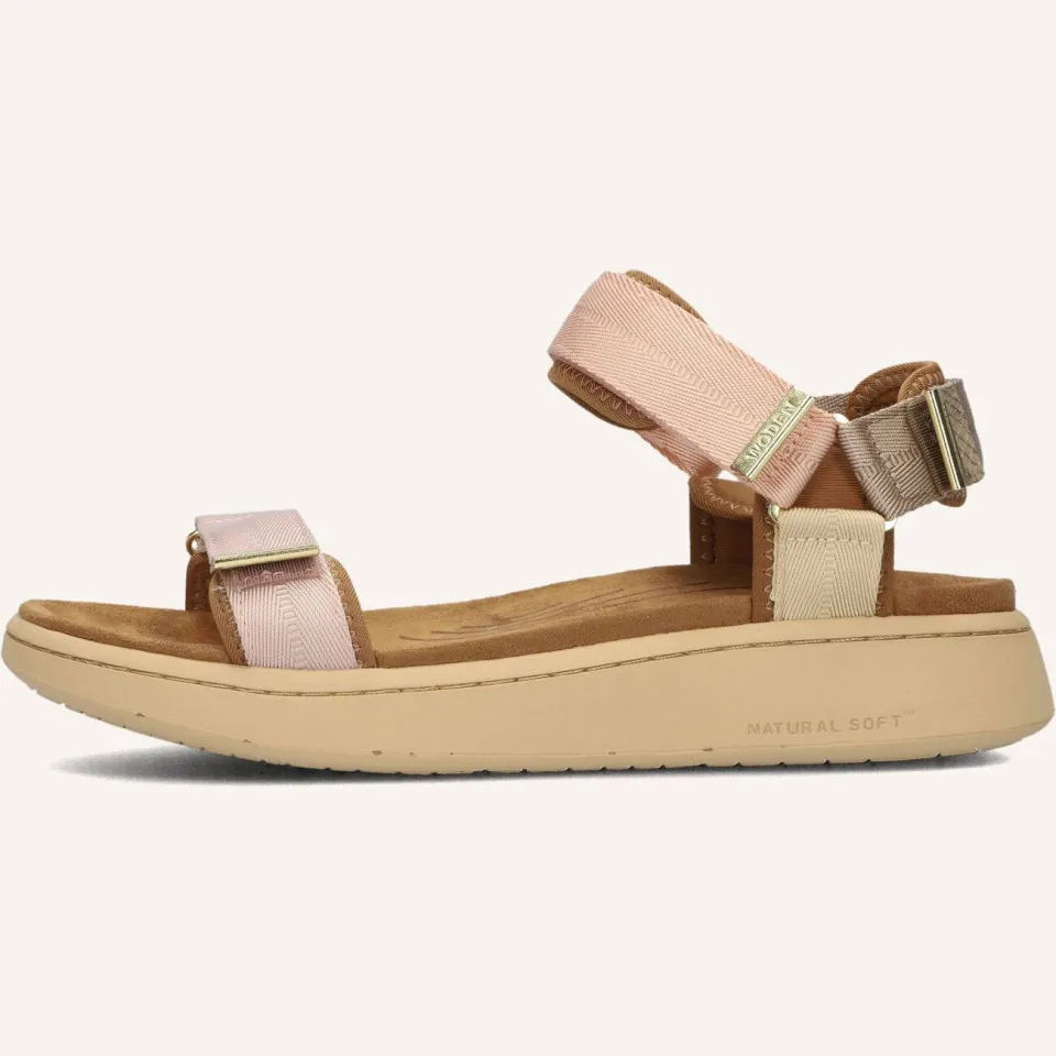 Woden Sandalen Line Roze, foto 5