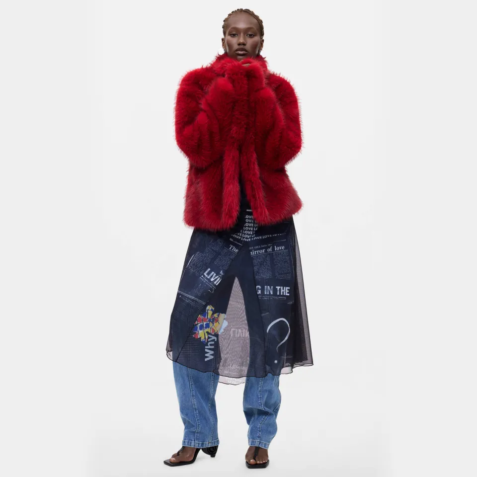 Desigual Crudelia winterjas rood