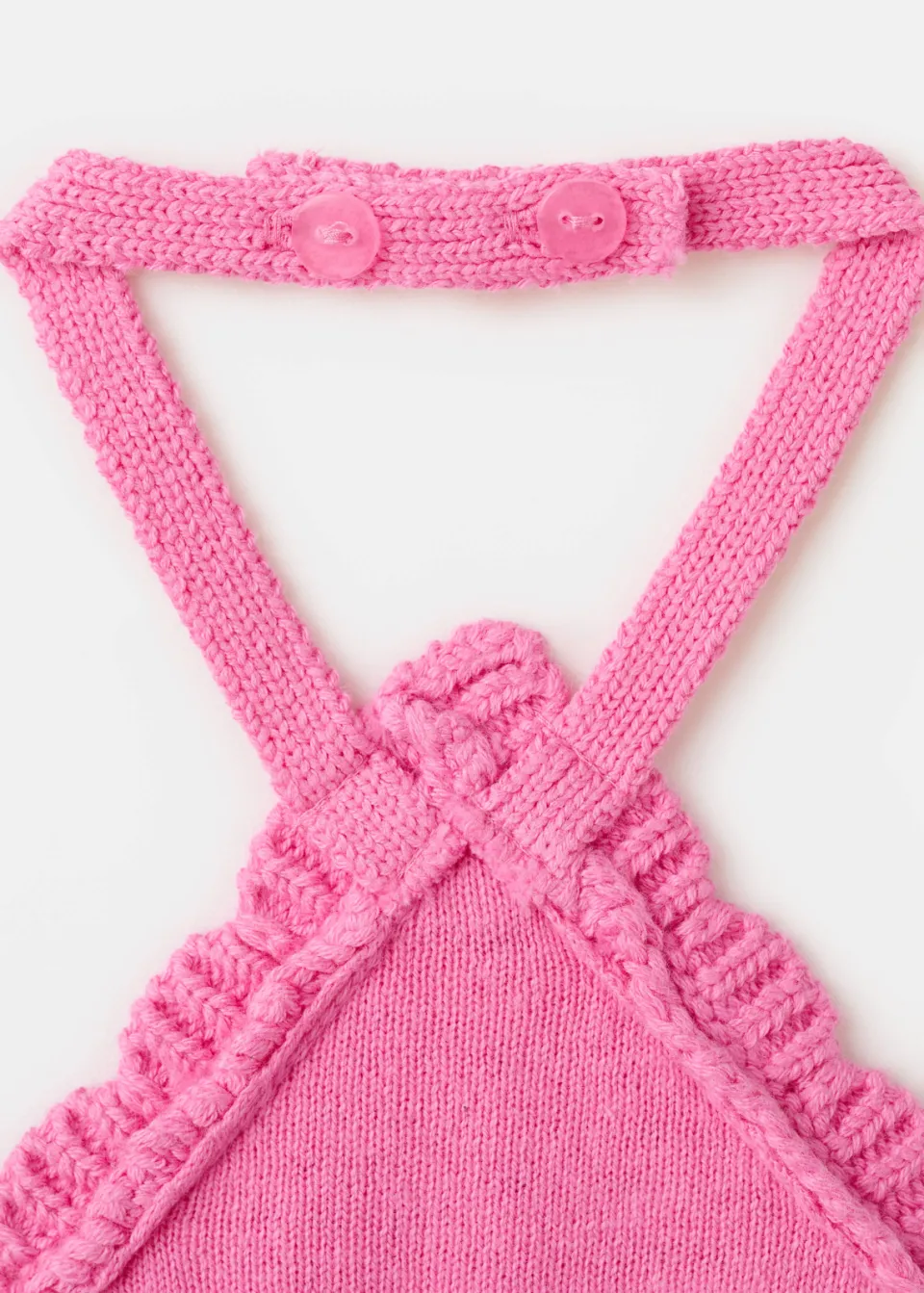 Mango gehaakte haltertop roze, foto 4
