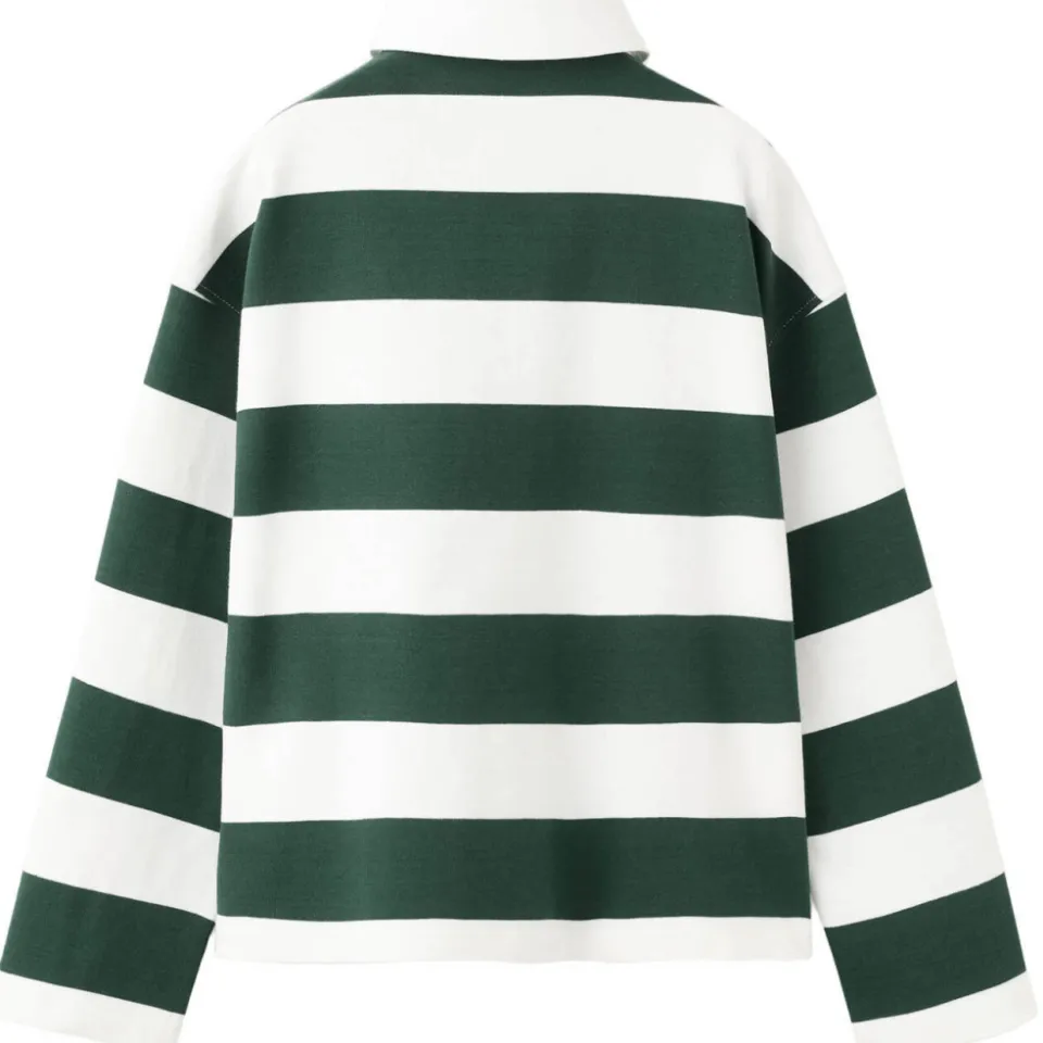 Mango Kids gestreepte polo - donkergroen, foto 3