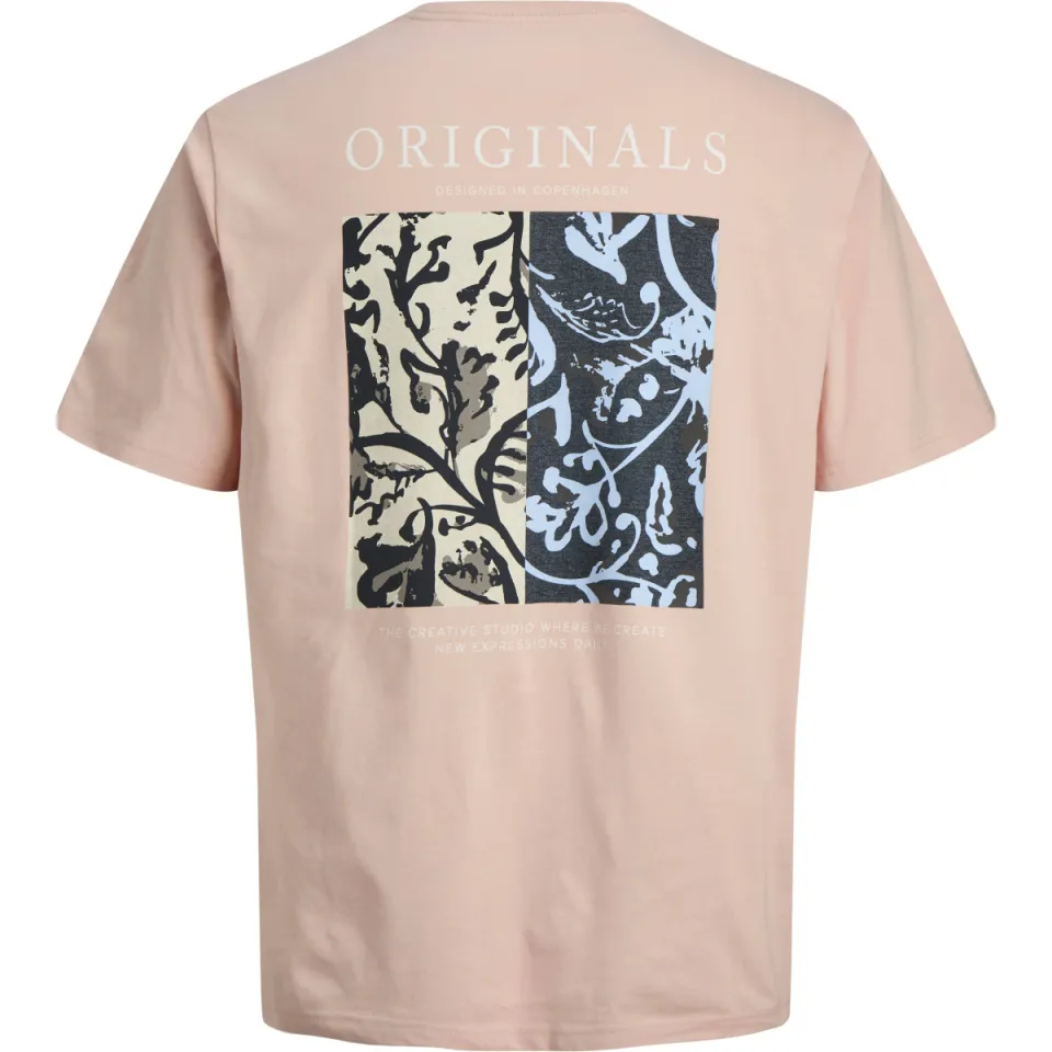 Jack & Jones Junior T-shirt met backprint roze, foto 3