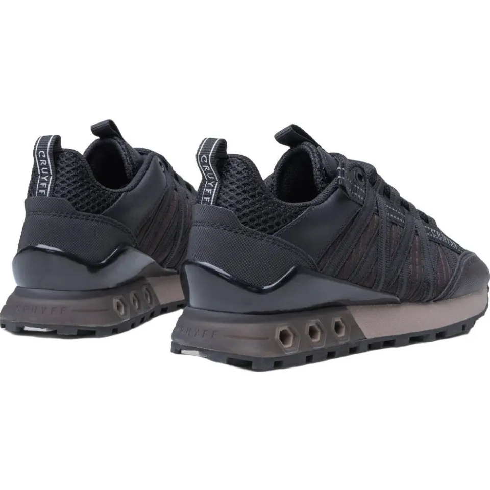Cruyff Fearia Hex-Tech leren sneakers - donkerbruin, foto 2