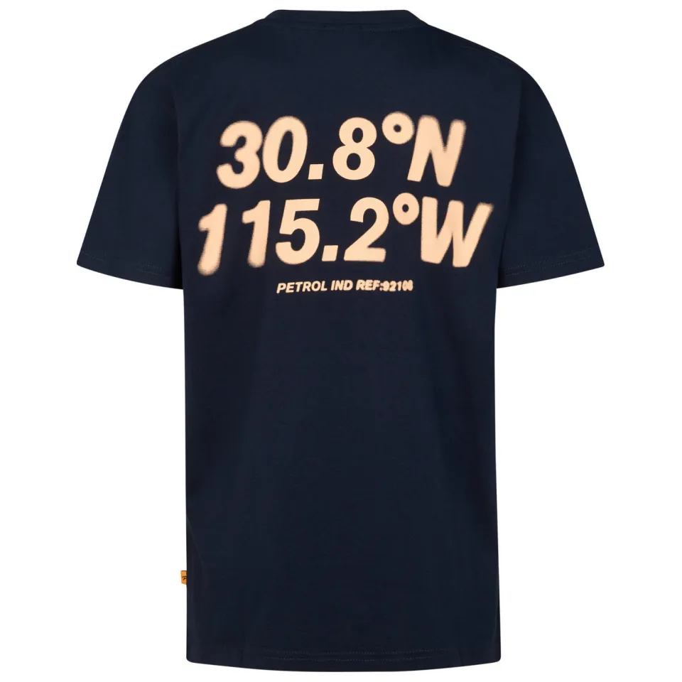 Petrol Industries t-shirt met backprint donkerblauw, foto 3