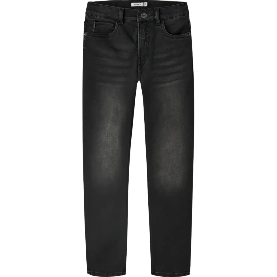NAME IT slim fit jeans NKMTHEO zwart, foto 2
