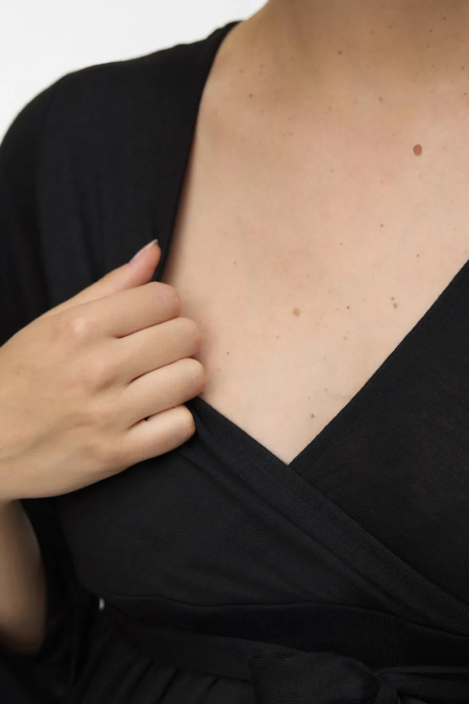 Mamalicious MLMAEVE zwangerschapswikkeljurk zwart, foto 5