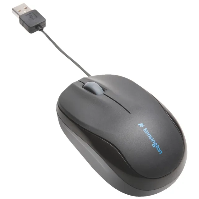 Kensington Pro Fit intrekbare mobiele muis zwart