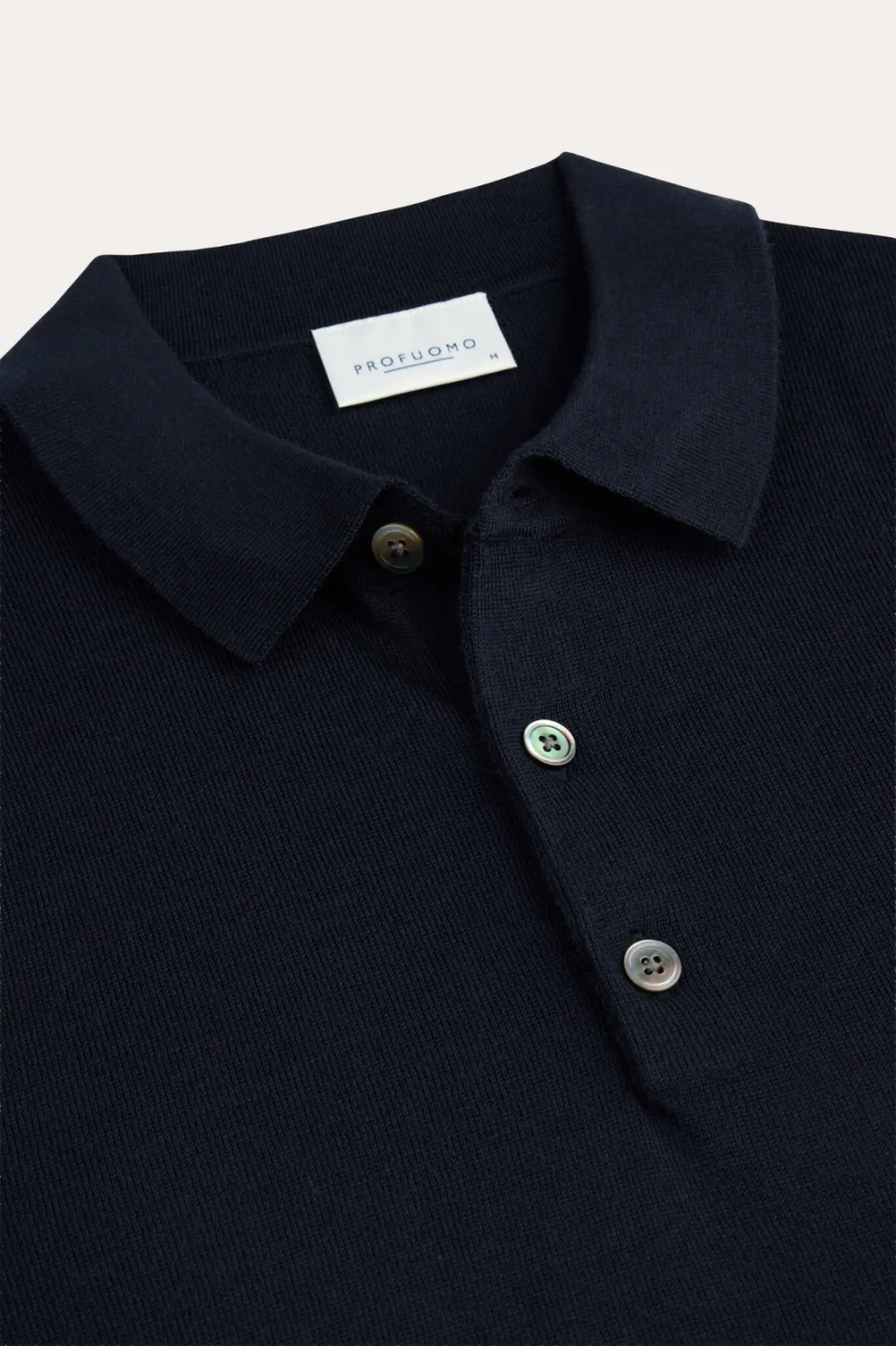 Profuomo wollen regular fit gebreide trui - donkerblauw, foto 4